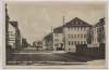 AK Foto Hermsdorf Thüringen Bahnhofstraße mit Hescho Verwaltungsgebäude 1940