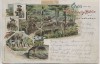 Litho Gruss von der Leichtweiss-Höhle bei Wiesbaden Räuberhauptmann Frau 1903