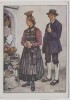 Künstler-AK M. E. Fossel Vorarlberg Bregenzwald Mann und Frau in Tracht Österreich Ostmärkische Volkstrachten VDA Nr. 6 1935