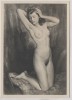VERKAUFT !!!   Künstler-AK Wilhelm Hempfing Kniender Akt Frau München Haus der Deutschen Kunst HDK 405 1935