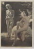 Künstler-AK Johann Schult Im Lebensfrühling Akt 2 Frauen München Haus der Deutschen Kunst HDK 411 1935