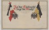 VERKAUFT !!!   Präge-AK In der Eintracht liegt die Macht Fahnen Wappen Österreich 1. WK 1914