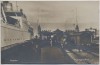 AK Foto Gedser Faergehallen Fähre mit Zug Gleis Dänemark 1930 RAR