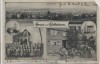 VERKAUFT !!!   AK Gruss aus Wolferborn Pfarrhaus Schule Kirche b. Büdingen 1910 RAR
