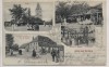 AK Gruss aus Horburg-Maßlau Kirche Gasthof Kegelbahn b. Leuna 1909 RAR
