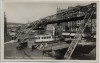 AK Foto Wuppertal Elberfeld Schwebebahn an der Isländer Brücke mit Straßenbahn 1935 RAR