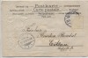 Präge Künstler-AK Frau mit Hut und Fecher Blume Goldrand Jugendstil 1901