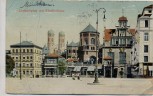 AK München Lenbachplatz mit Künstlerhaus 1913