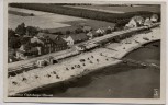 AK Foto Ostseebad Schönberger Strand Heuers Hotel Luftbild b. Schönberg (Holstein) Landpoststempel Stakendorf 1941 RAR