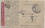 VERKAUFT !!!   AK Warschau Warszawa Gesprengte Brücke Nowy Most 1. WK Stempel Königlich Preussisches Gericht Feldpost 1915