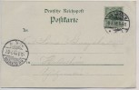 AK Litho Biebrich am Rhein Grüsse aus dem Hotel Nassau b. Wiesbaden 1898
