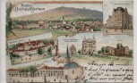AK Bistritz am Hostein Bystřice pod Hostýnem Schule Hotel Markt Tschechien 1900 RAR