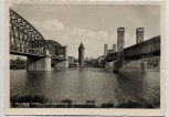 VERKAUFT !!!   AK Foto Marienburg Malbork Die Nogatbrücken mit Buttermilchturm Westpreußen Polen 1935