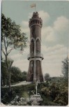 AK Ebingen Aussichtsturm mit Fahne 1909