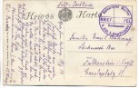 AK Feldpost 1.WK Niederlage der verbündeten Engländer und Franzosen bei St. Quentin Kaiserliche Marine Stempel 1914