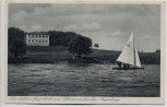 VERKAUFT !!!   AK Angerburg Węgorzewo Gästeheim Jägerhöhe am Schwenzaitsee mit Segelboot Ostpreußen Polen 1934