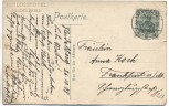Litho Schlosshotels und Schlossruine Heidelberg 1908