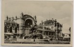 AK Schwerin Hauptbahnhof Landpoststempel Rampe 1954