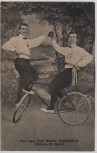 VERKAUFT !!!   AK Mülsen St. Jacob Kunstfahrer Rad Max Lau Kurt Müller 1920