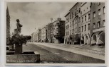 AK Foto Mühldorf am Inn Unterer Stadtplatz mit Brunnen 1937