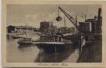 AK Mannheim Mühlau Hafen Hafenkran Schiff Kehl 1920