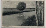 VERKAUFT !!!   AK Wusterhausen Partie an der Dosse mit Ruderboot 1935