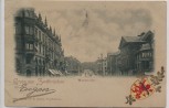 Präge-AK Gruss aus Zweibrücken Maxstrasse mit Wappen 1899 RAR