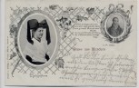 AK Gruss aus Kandern Markgräflerin in Tracht Gedicht Hebel 1906