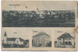 AK Oberbettringen Kirche Rathaus Schulhaus Bettringen 1929