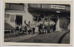 AK Marquartstein Oberbayern Cafe Pension Schloßberg Männer in Trachten Bierkrug 1935 RAR