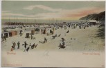 AK Ostseebad Misdroy Międzyzdroje Strand und Seesteg Pommern Polen 1910