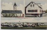 AK Gruß aus Haselbach (Niederbayern) Ortsansicht mit Kirche und Handlung Feldpost 1918 RAR