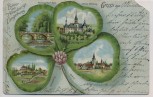 Litho Altenburg Kleeblatt Umgebung Paditz Ehrenberg Gerstenberg Nobitz 1901
