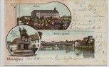 AK Weißenfels Schloss Brücke Bahnhof ... 1902