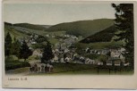 VERKAUFT !!!   AK Lauscha in Thüringen Ortsansicht mit Menschen 1910
