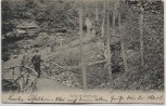 VERKAUFT !!!   AK Zeitz Partie im Knittelholz mit Menschen 1906