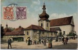 AK Rumburg Rumburk Kapuzinerkloster Kloster viele Menschen Böhmen Tschechien 1926