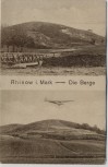 AK Rhinow i. Mark Die Berge mit Segelflieger Otto Lilienthal 1910 RAR