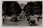 AK Foto Bayreuth Auffahrt zum Richard Wagner-Festspielhaus viele Autos 1935