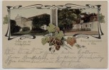 AK Czernosek Groß Tschernosek Velké Žernoseky Gruss aus der Schlosskellerei Böhmen Tschechien 1905 RAR