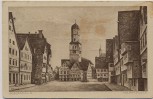 Künstler-AK Biberach an der Riß Marktplatz 1921