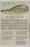 AK Liedkarte Anton Günther Wu da Wälder hamlich rausch'n 1920