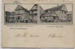 VERKAUFT !!!   AK Gruss aus Geispolsheim Wirtschaft z. grünen Baum Specereihandlung Elsass Frankreich 1907 RAR