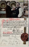 AK Kiel Hotel Zur Glocke Ecke Feld - und Karlstraße 34 Urkunde Bier 1911 RAR