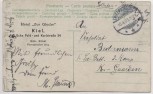 AK Kiel Hotel Zur Glocke Ecke Feld - und Karlstraße 34 Urkunde Bier 1911 RAR