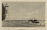 VERKAUFT !!!   AK Farge Rekum Am Weserstrand mit Turm Weser Blumenthal (Bremen) 1940