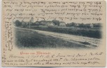 AK Gruss aus Mildstedt Ortsansicht mit Kirche 1904