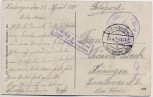 AK Gruß aus Hirsingen Hirsingue Partie am Bach Elsass Haut-Rhin Frankreich Feldpost 1915 RAR