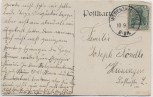 AK Gruß aus Walheim (Haut-Rhin) Kirche Kegelbahn Wirtschaft Elsass Frankreich 1912 RAR
