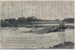 AK Hüningen Huningue Untergang des Schleppschiffes Christina Haut-Rhin Elsass Frankreich 1904 RAR